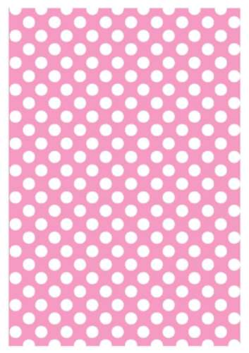 Printed Wafer Paper - Small Dots Pastel Pink - Click Image to Close